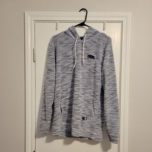 Blue and white lightweight hoodie